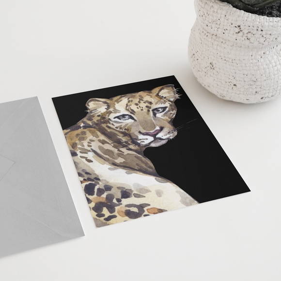 Jaguar Watercolor Wall Art Print Poster Unframed, Leopard Print - Picture 8 of 8